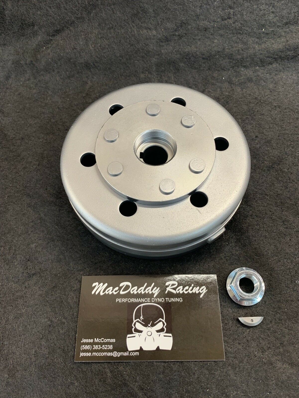 MacDaddy Racing Yamaha Banshee Flywheel with Nut and Key
